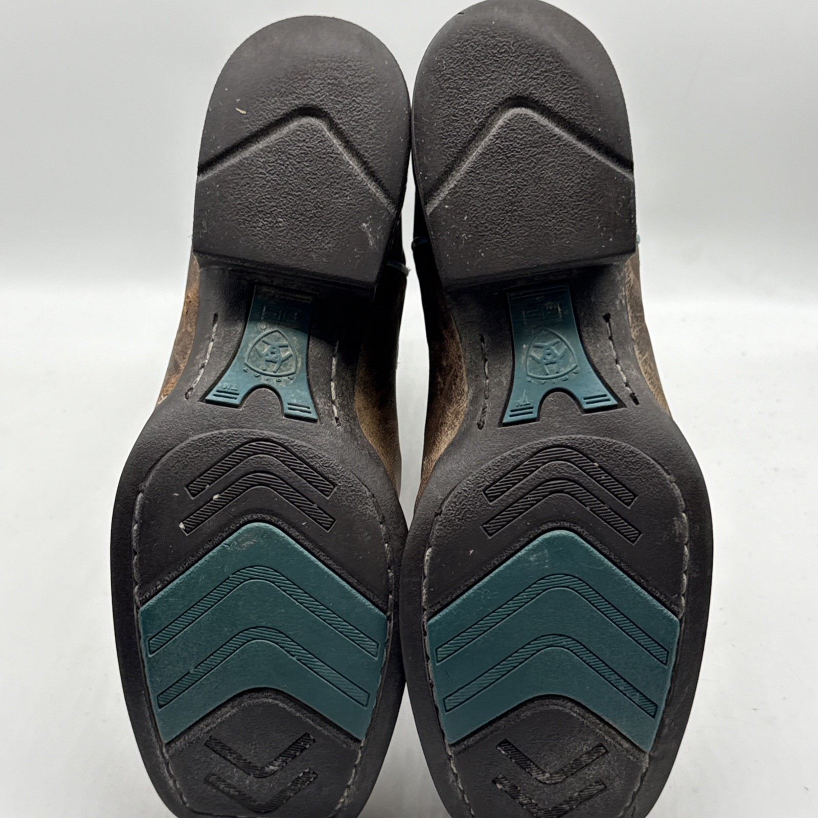 Ariat Cowboy Boots 7.5B Tombstone Brown Square Toe Rodeo Western