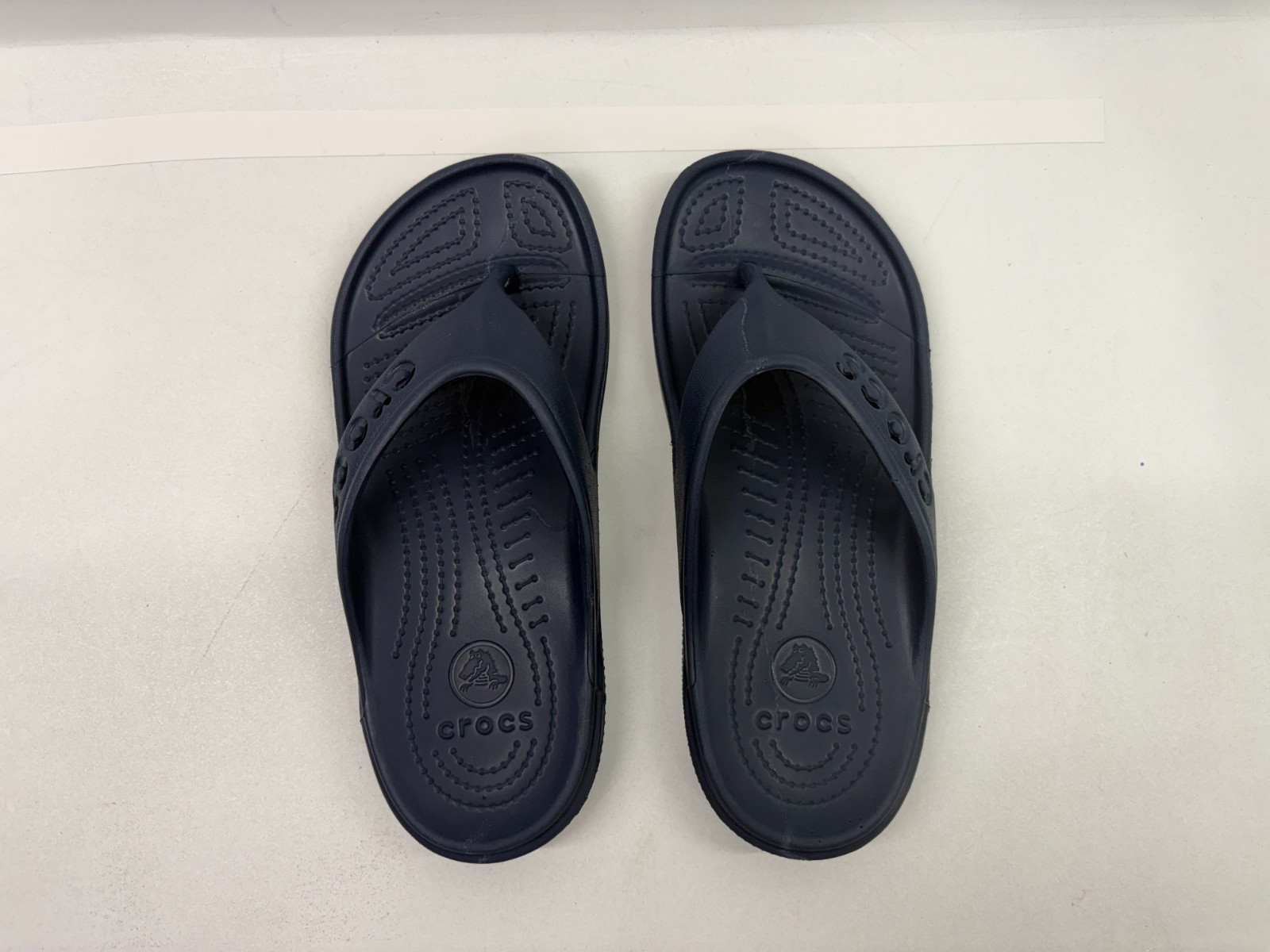 crocs baya flip flops women size 6 – dark blue sandals