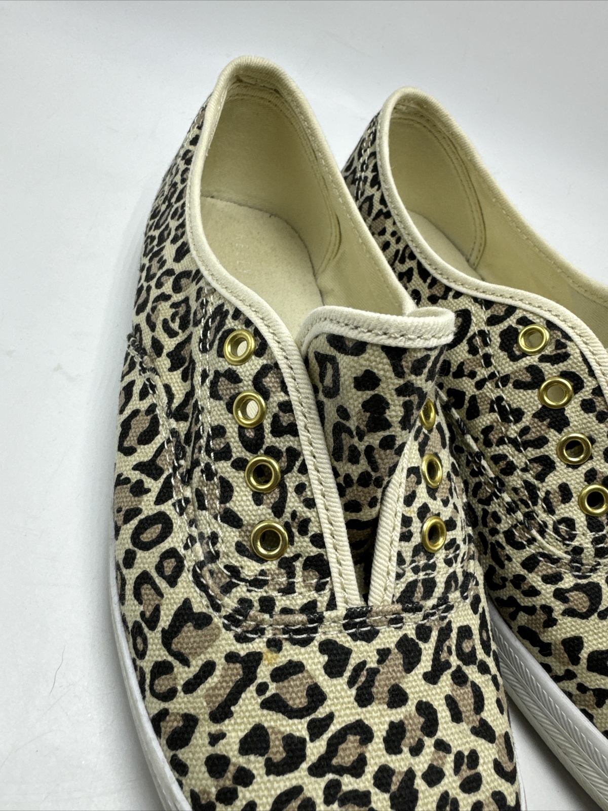 Kelly & Katie Tennis Sneaker Shoes Size 6.5 Solid Animal Print Lace Foam Insole