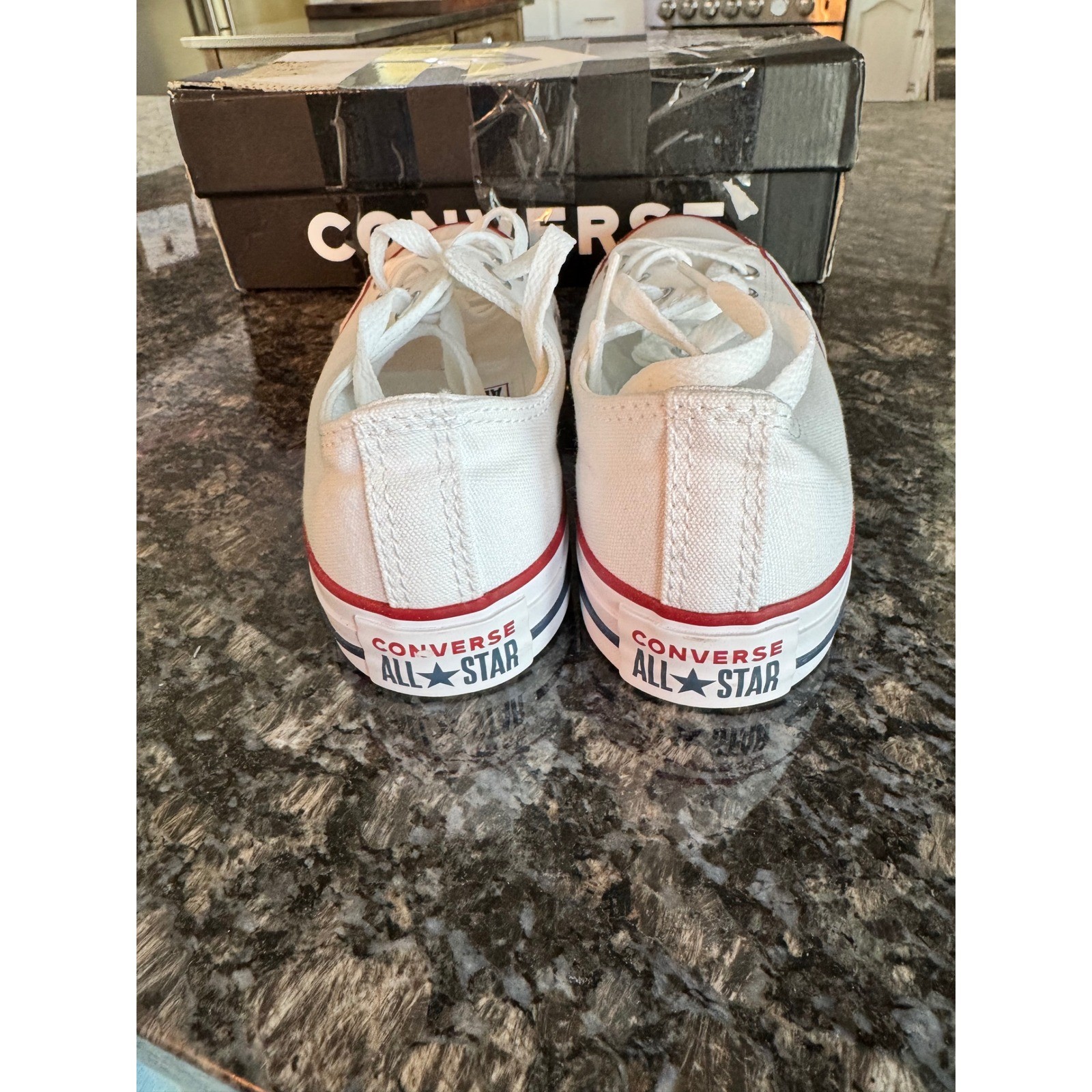 Converse All Star Ox Optical White Canvas Low Top Sneakers W7652 Mens 4 Womens 6