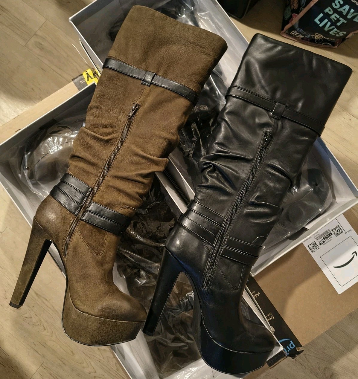 Jessica Simpson JS-ALSTER Brown/Black 8.5M Women’s Boot X2 Pair *NEW*