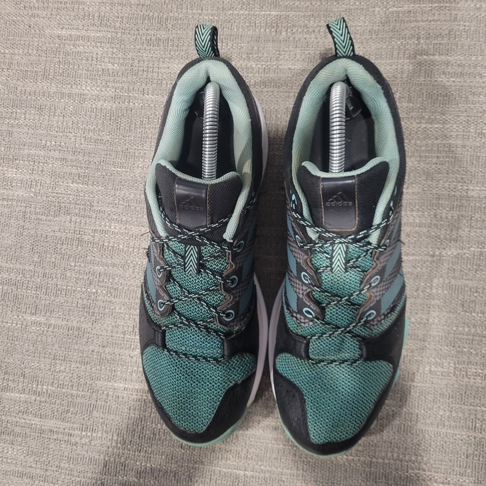 Adidas Womens Galaxy Trail S76976 Black Green Running Shoes Sneakers Size 10