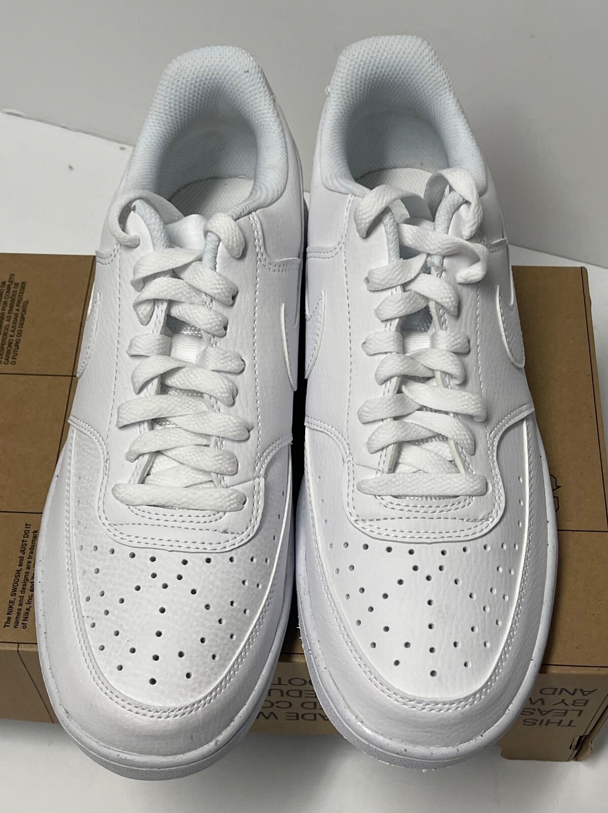 NIKE WOMEN COURT VISION LOW NN DH 3158 100 WHITE SIZE 10