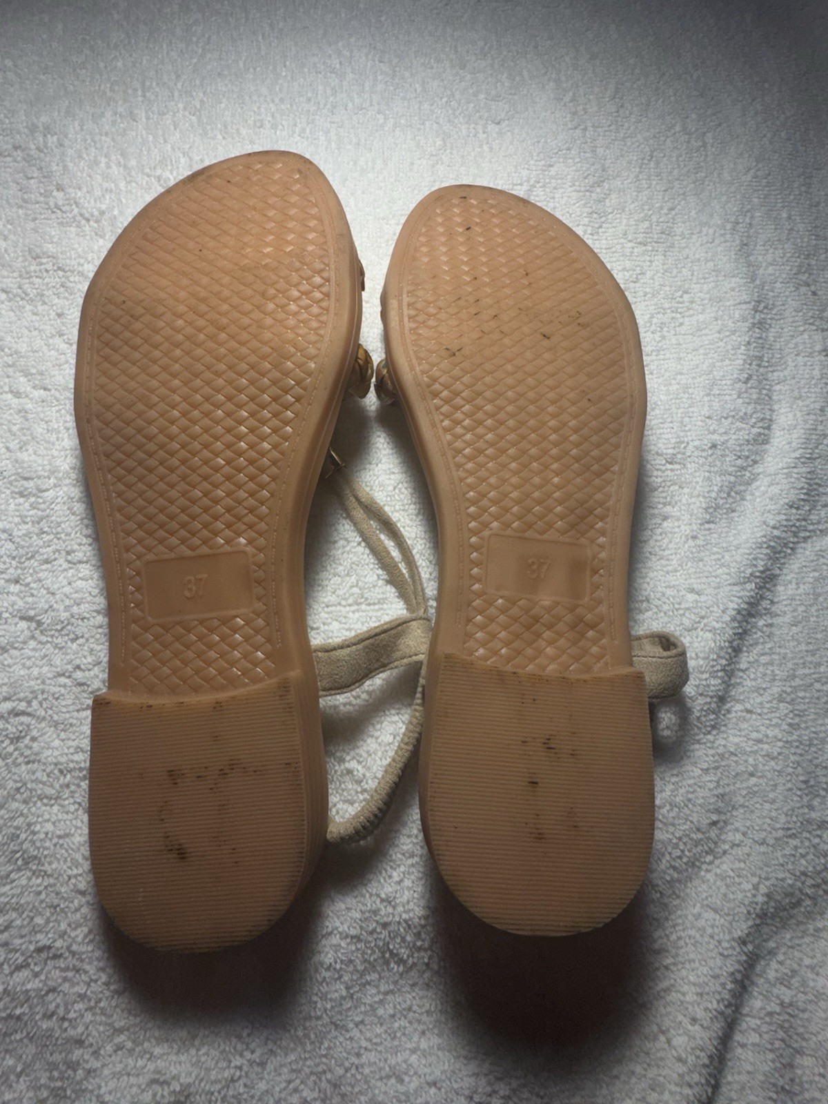 Bohemian Fashion Flat Sandals Embroidered Flower Vacation Beach Shoes Size 6.5