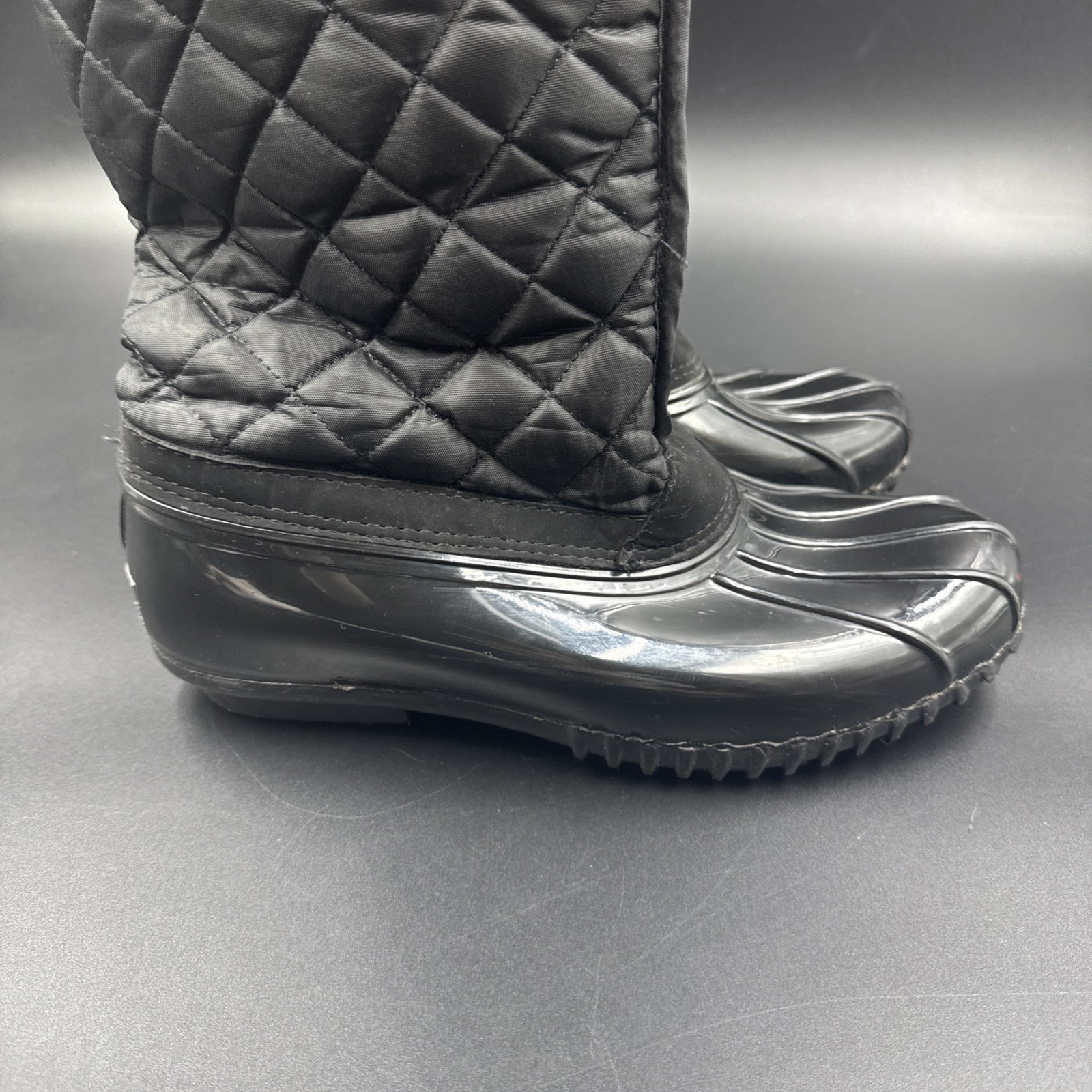Magellan Outdoors Rain Snow Quilted Warm Tall Boots Size 8B
