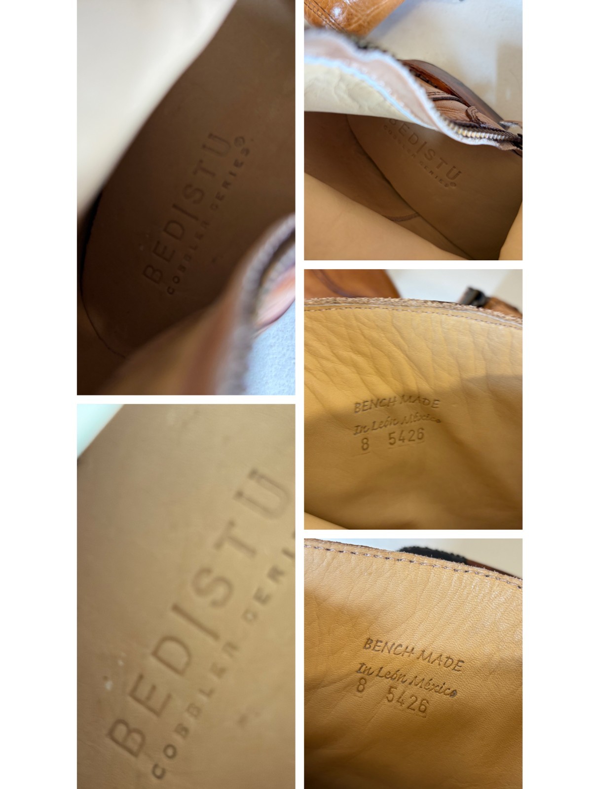 BED STU Tess Tan Distressed Leather Tall Riding Boots BedStu Size 8