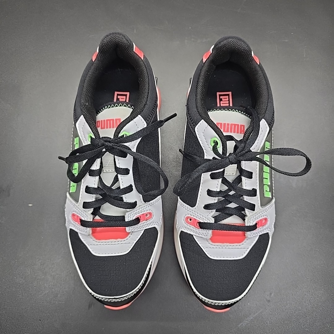 Puma Mile Rider Sunny Getaway Womens 6.5 Black White Pink Green 373443-09