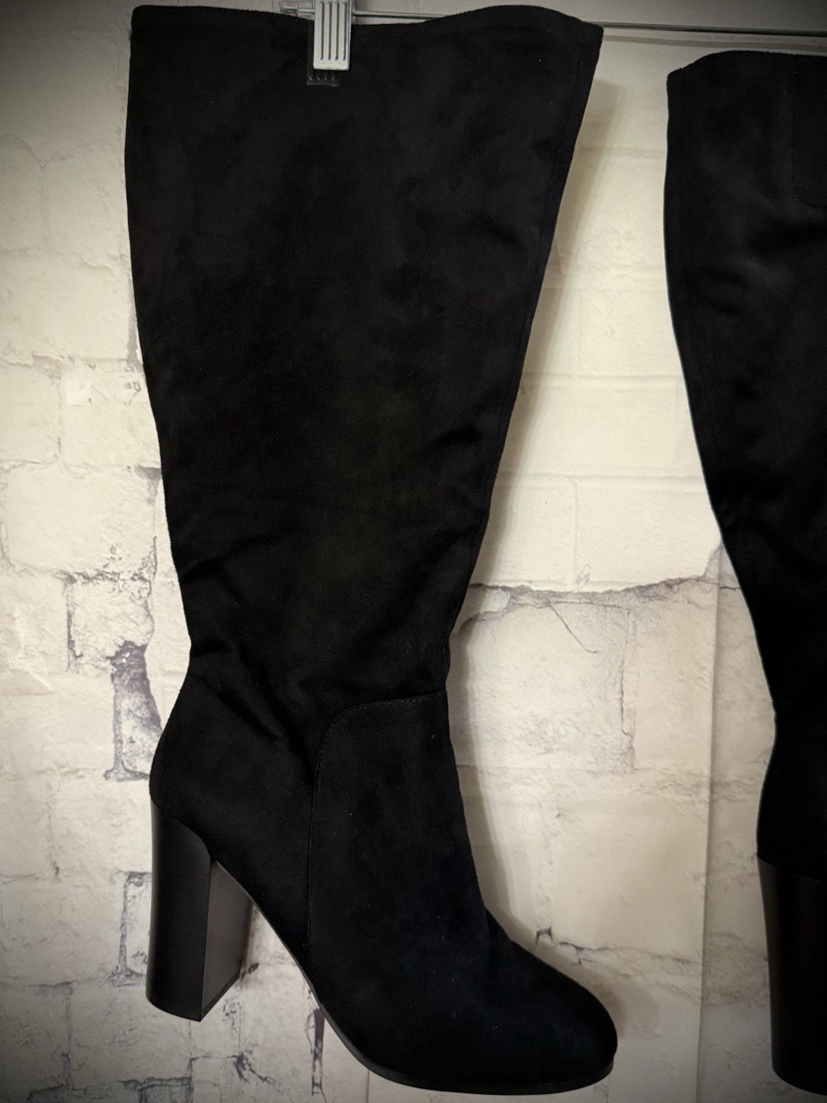 Forever21 Black Knee High Boots Sz 9W
