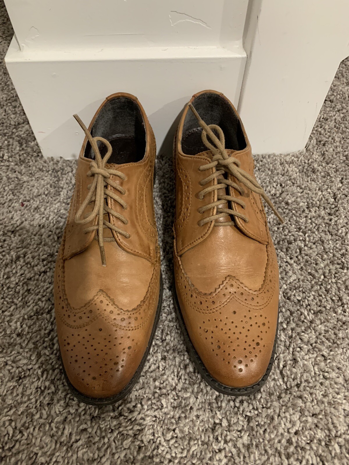 ASOS DESIGN Mai Tai leather brogues Size 8