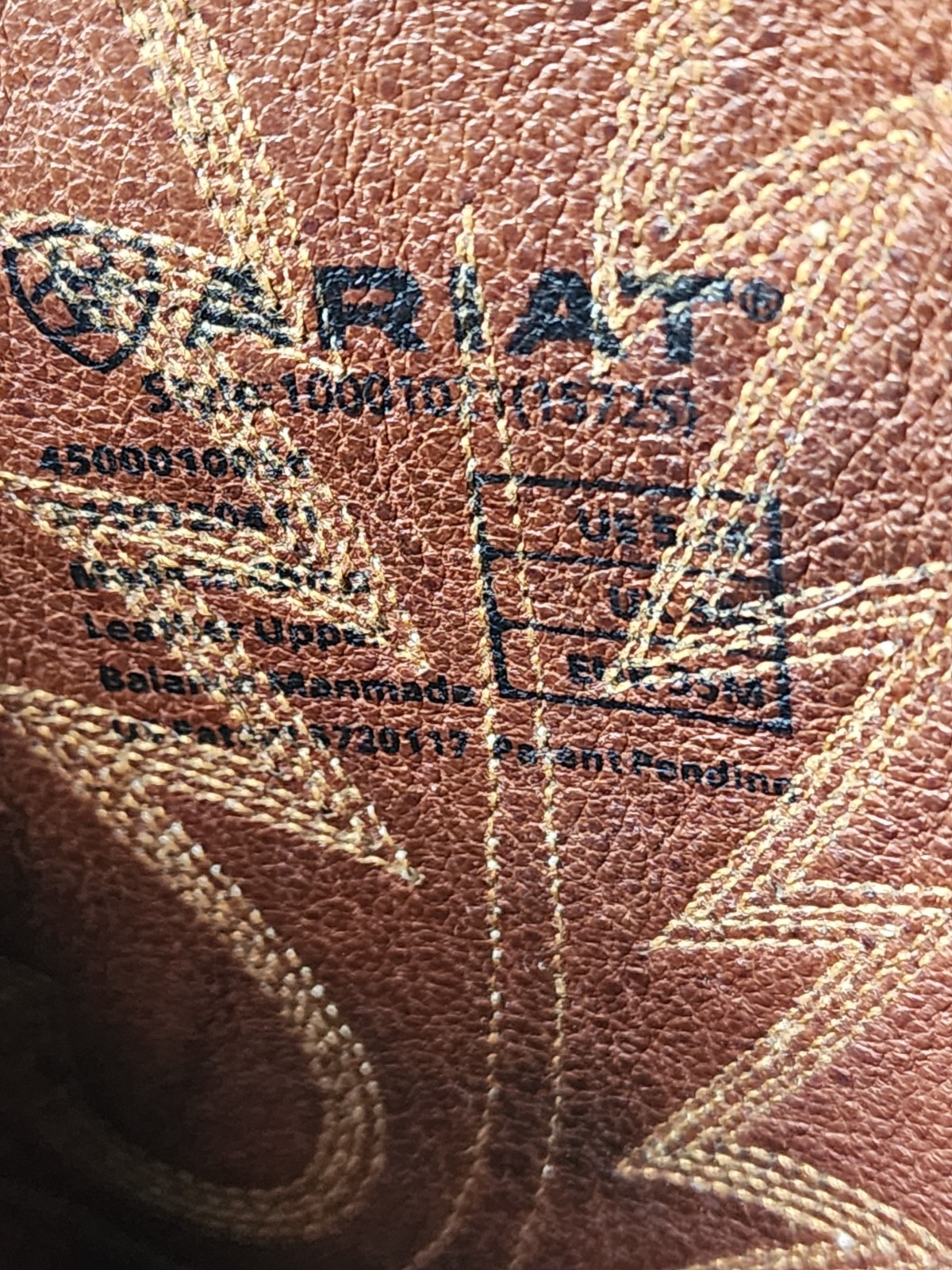 Ariat Women’s 5.5 Cowboy Western Boots Brown Leather