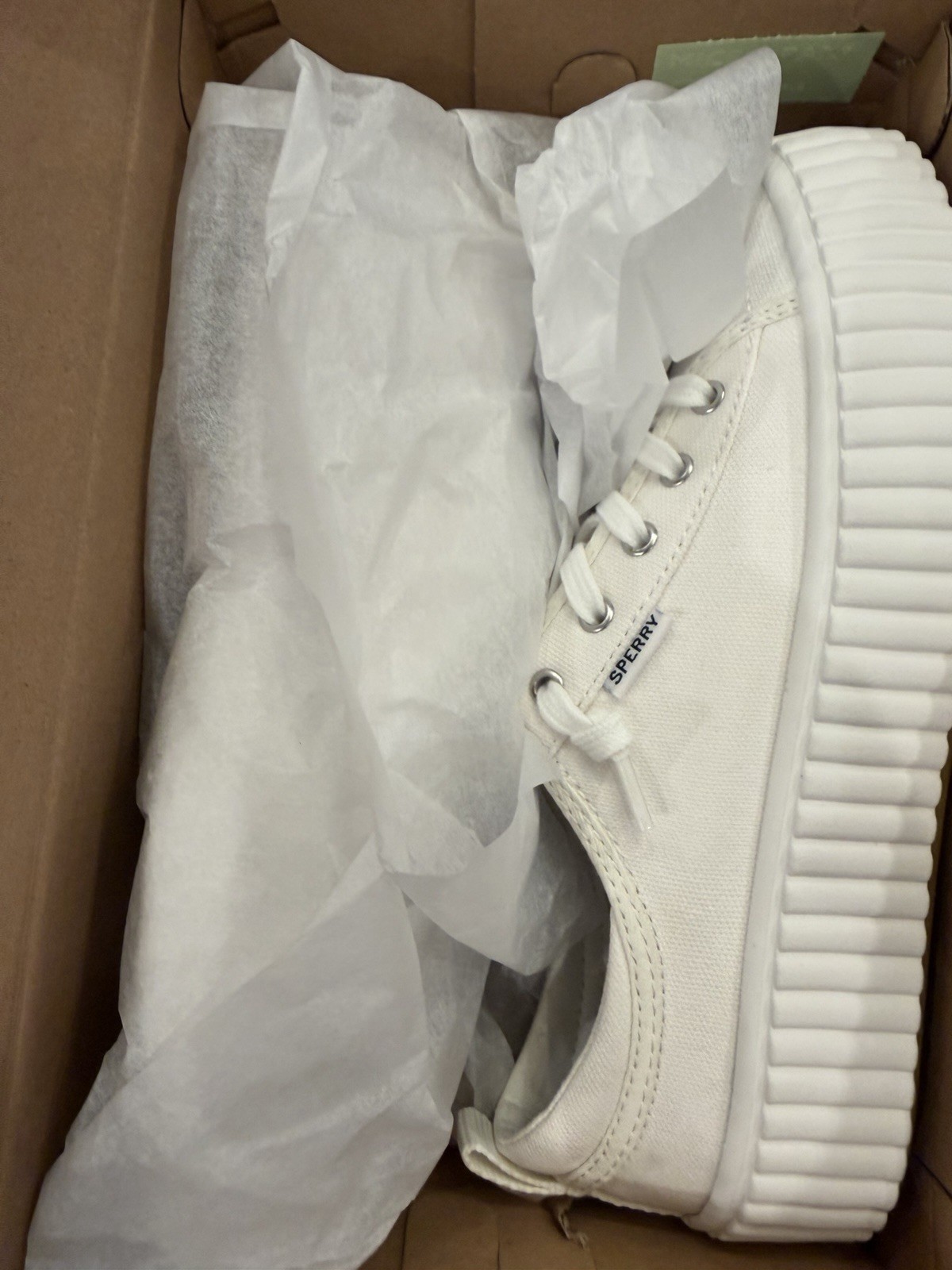 Sperry Womens Pier Wave Platform Lace Up Sneaker Size 6.5