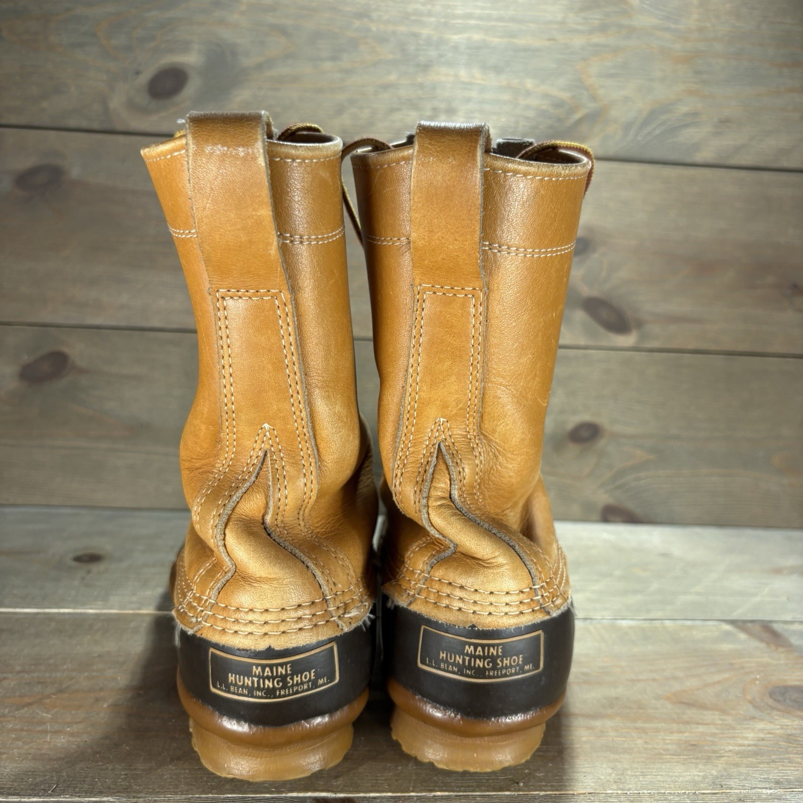 vintage Ll bean duck boots womens size 6 shoes brown leather waterproof hunting