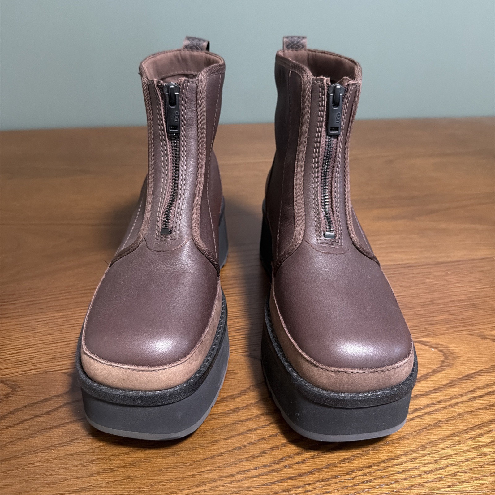 UGG Women’s Cityfun Zip Water-Resistant Platform Bootie in Burnt Cedar, Size 8