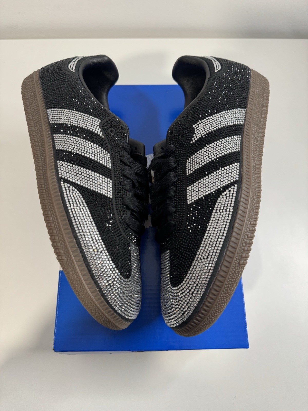 adidas Originals Samba OG Rhinestone Black Silver Women’s Size 5.5 IH9052 NEW