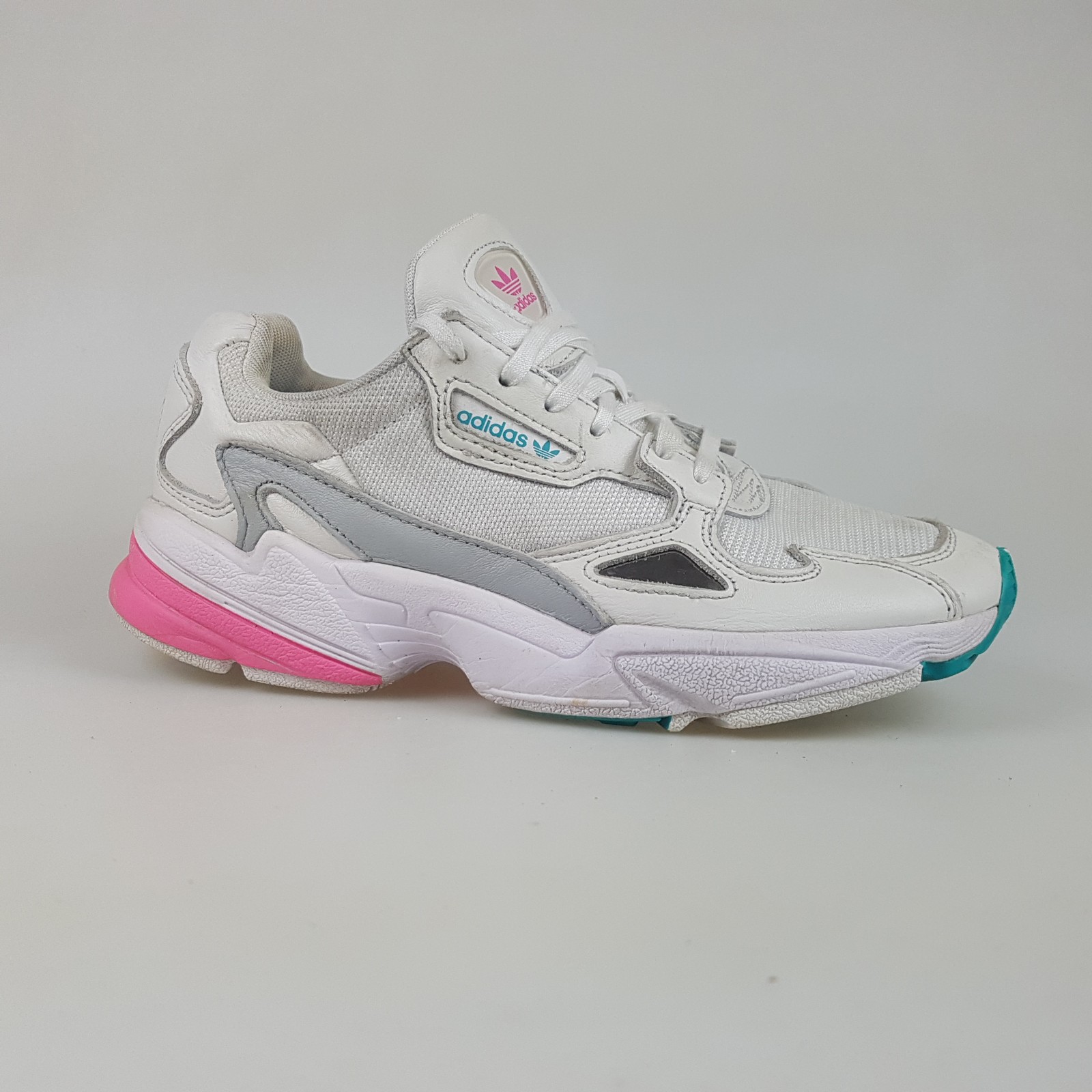 Women’s ADIDAS ‘Falcon Solar Pink’ 7 US | 38 2/3 EU Runners | 3+ Extra 10% Off