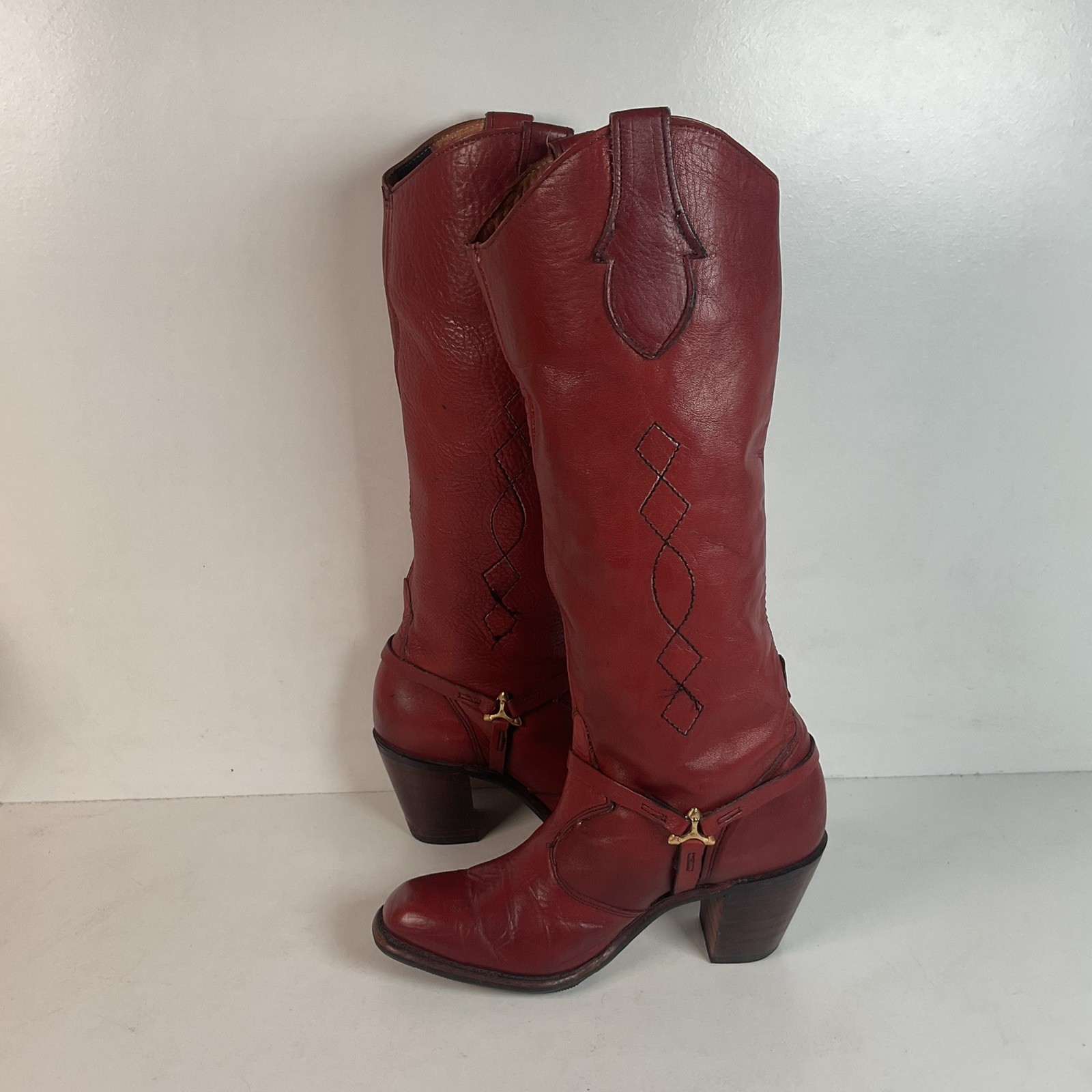 Vintage Wrangler Tall Western Harness Boots | USA Made | Women’s 7 M