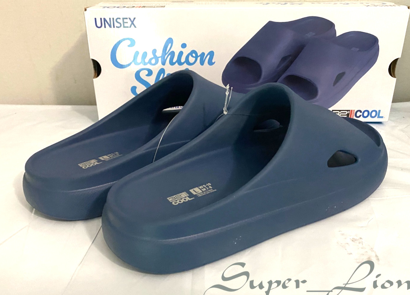 NEW 32 Degrees Cool Unisex Cushion Slide Sandals – PICK SIZE – NAVY