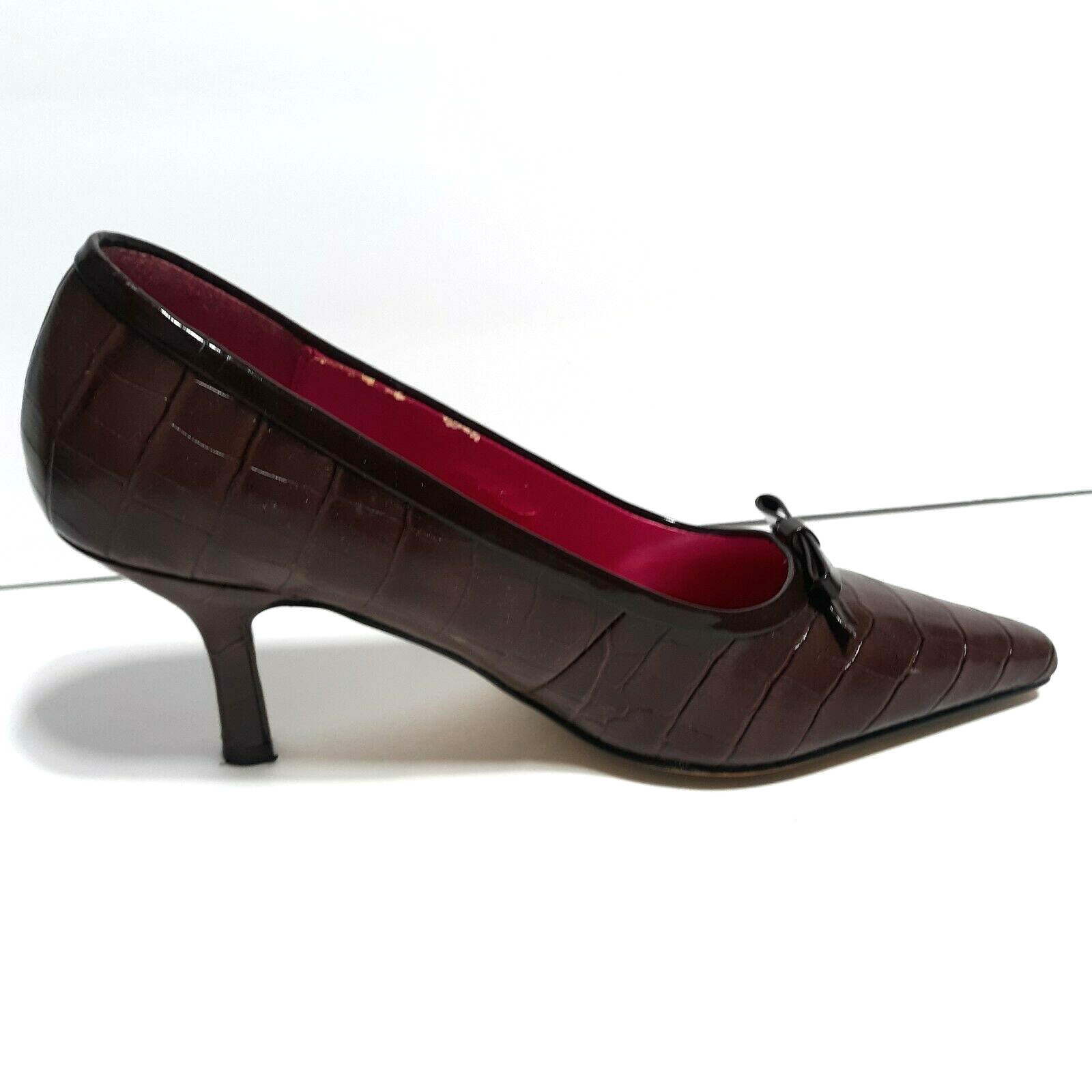 Women’s Isaac Mizrahi For Target Crocodile Skin Print Tall Heels Size 7 shoes