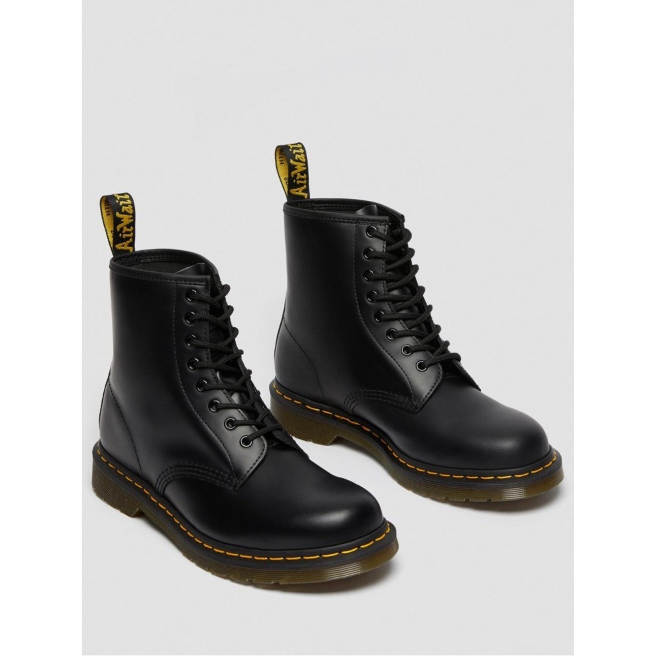 Dr Martens 1460 Black Smooth Leather 8 Eye Boots Womens 9 New