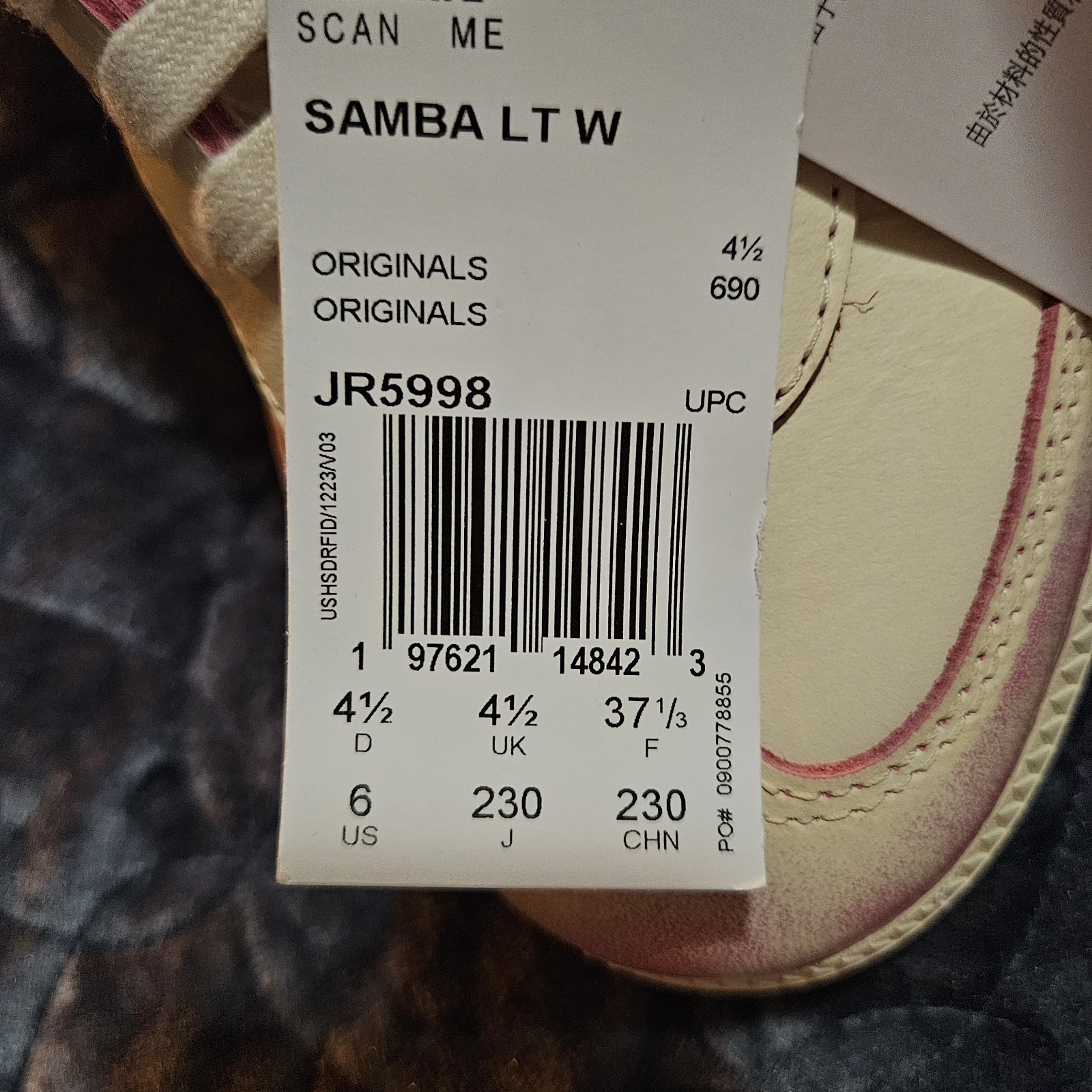Adidas WMNS Samba LT DISTRESSED White Gum Women’s Shoes