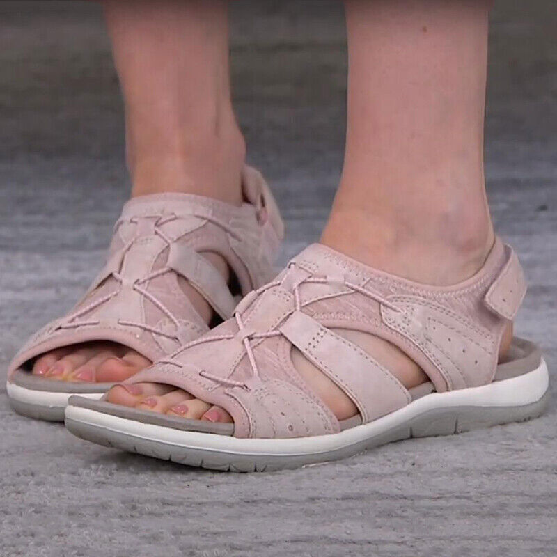 Women Beach Shoes Casual Flats Female Summer Sandals Walking Shoes Footwear