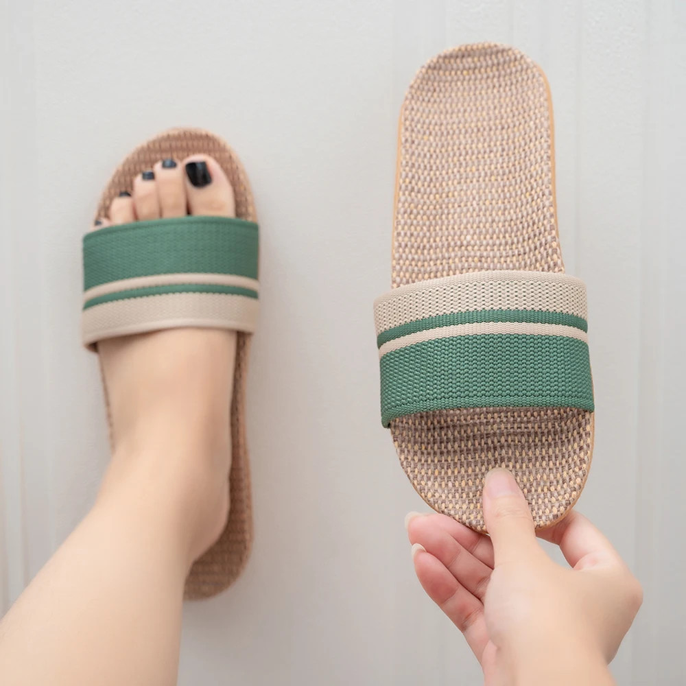 Summer Women Slippers Anti-Slip Home Slippers Lightweight Shoes Women Indoor Lin