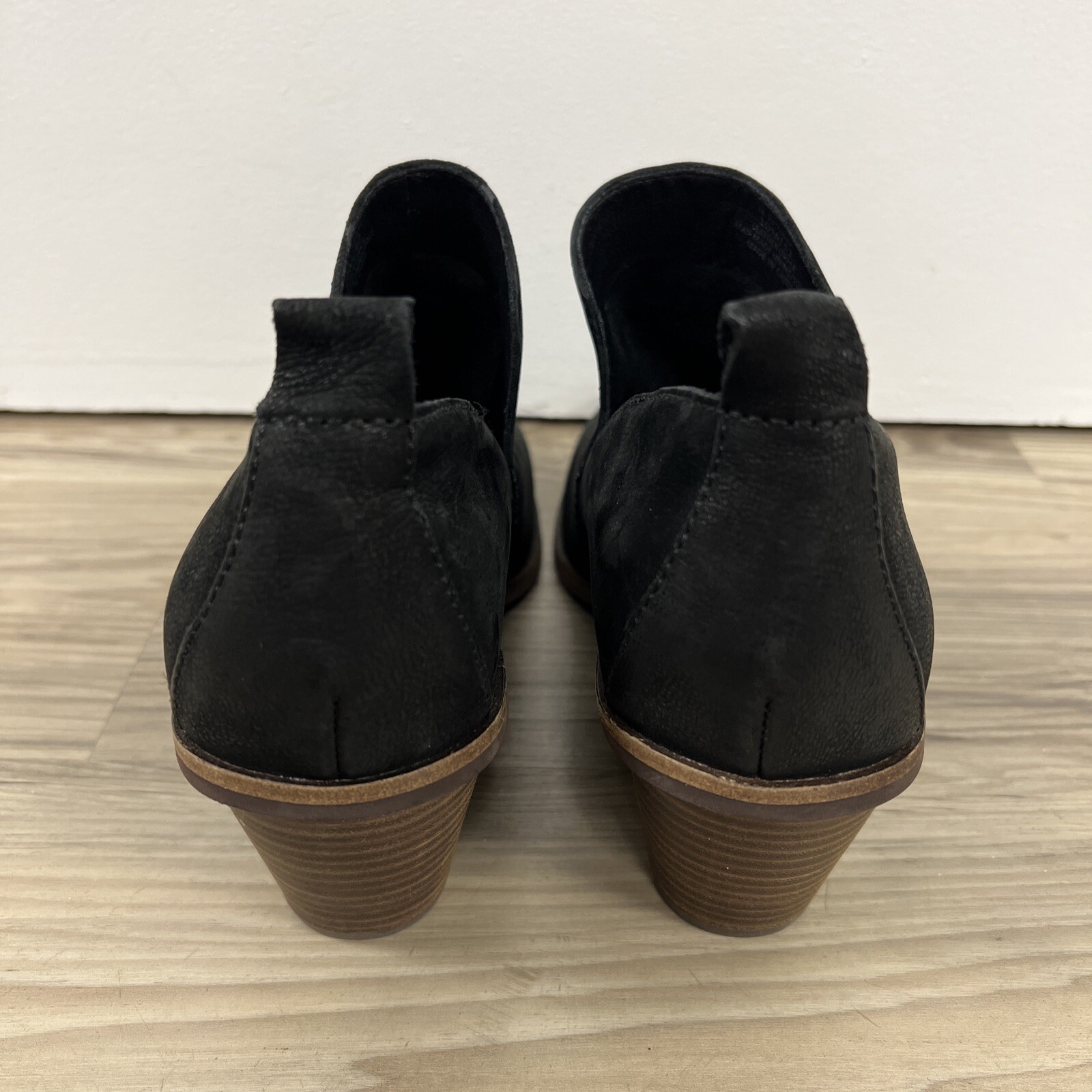 Lucky Brand Victorey Bootie Ankle Boot Leather Black Women’s Size 10 NWOB