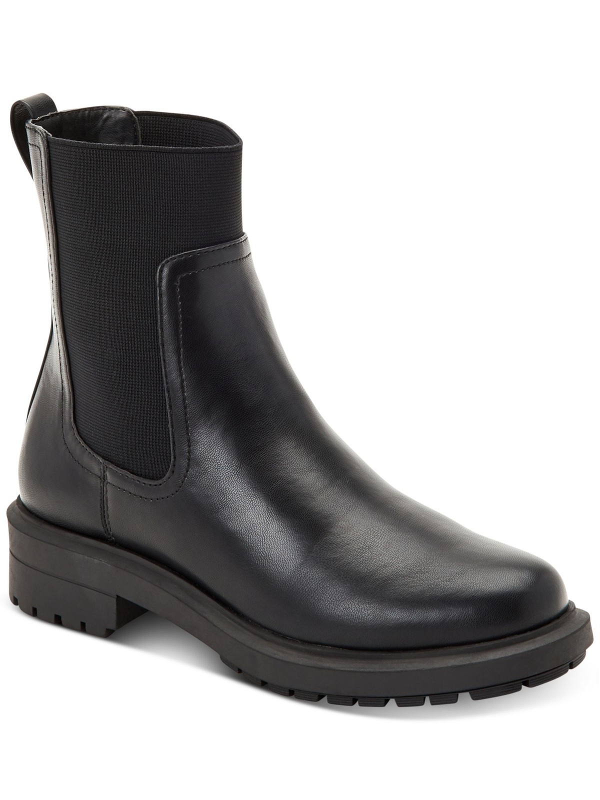 ALFANI Womens Black Heel Pull-Tab Tackoma Toe Block Heel Chelsea Boot 5.5 M