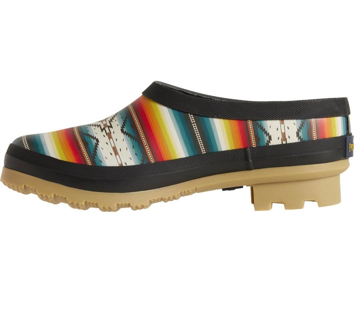 New NIB Pendleton Saltillo Sunset Faux-Fur Lined Gardening Rain Clogs 6 7 8 9 10