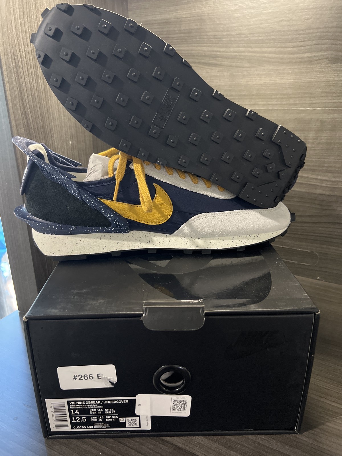 Size 14W/12.5M Nike Dbreak Undercover Obsidian Gold CJ3295-400 New