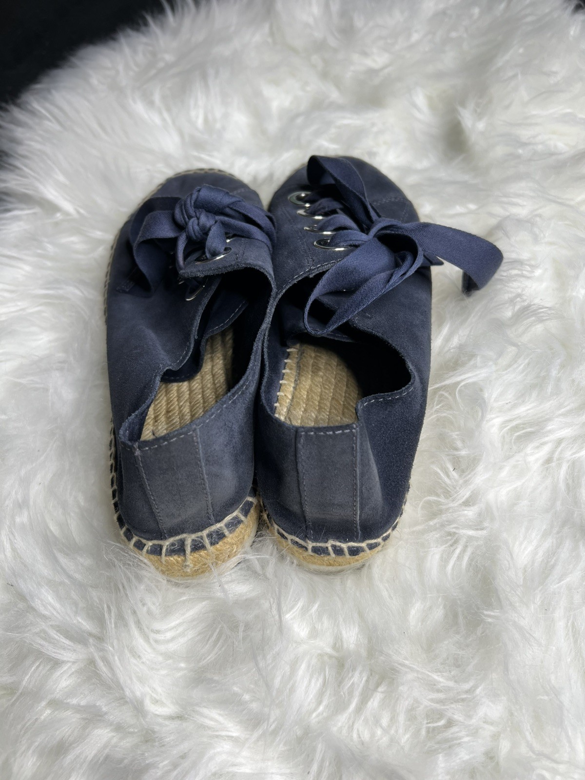 Women’s Bimba Y Lola Blue Suede Lace-Up Espadrille Sneakers Size 39 or US 9