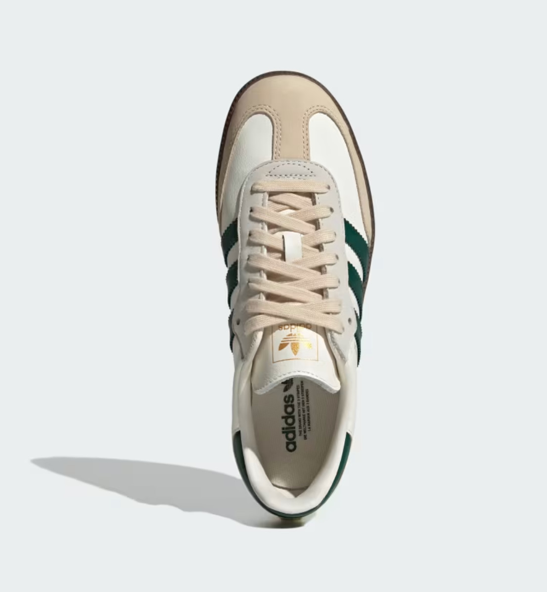 Adidas SAMBA Shoes Off White/Collegiate Green/Sand JR8843 – Women’s Size 10.5