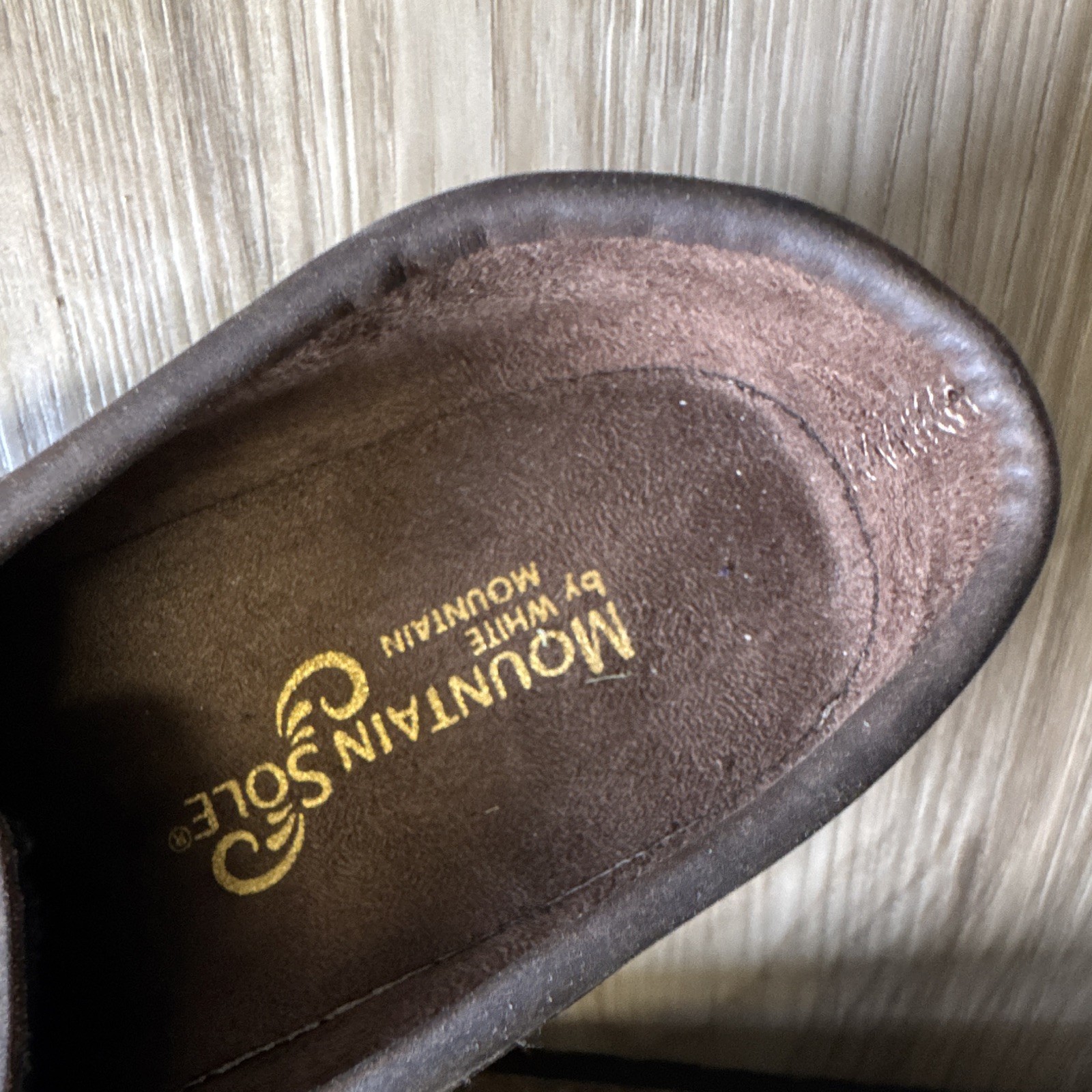 Mountain Sole by White Mountain Brown Leather Buckle Loafer Flats Women 7 M
