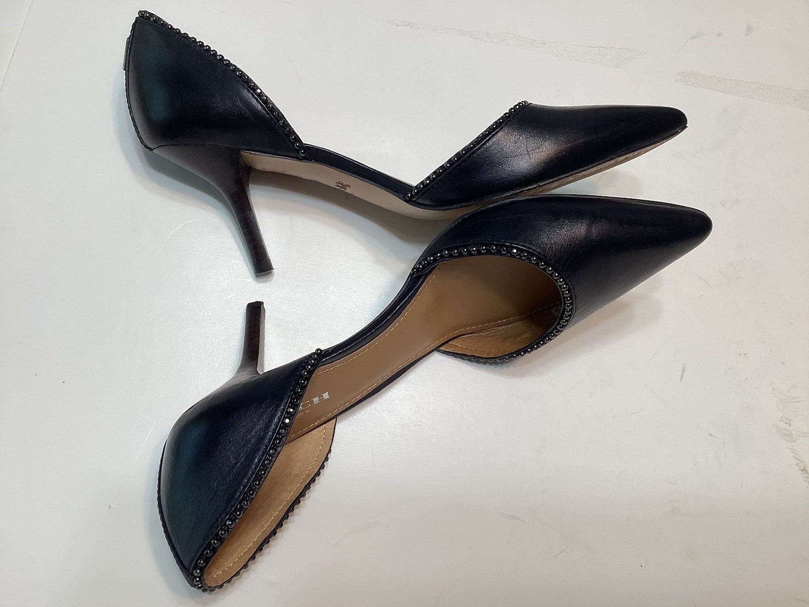* Coach Blossom Women’s 6 B Semi Matte Calf pumps Black
