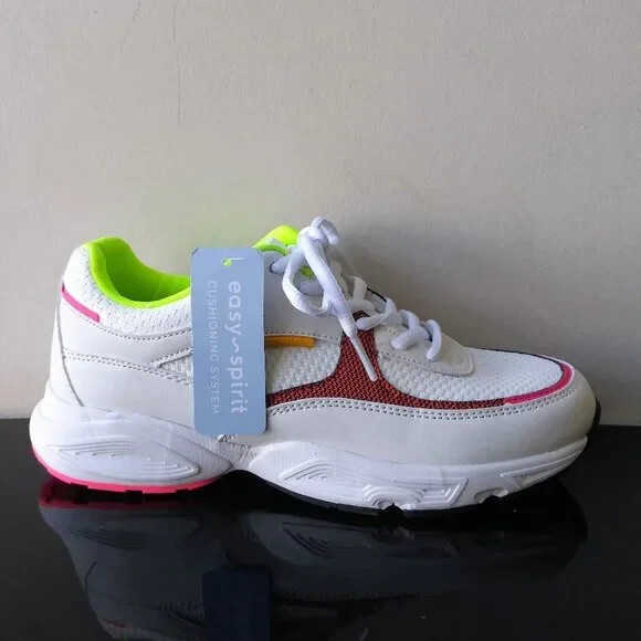 Easy Spirt Women s Galaxie Flexible & Lightweight Faux Leather / Mesh Sneaker