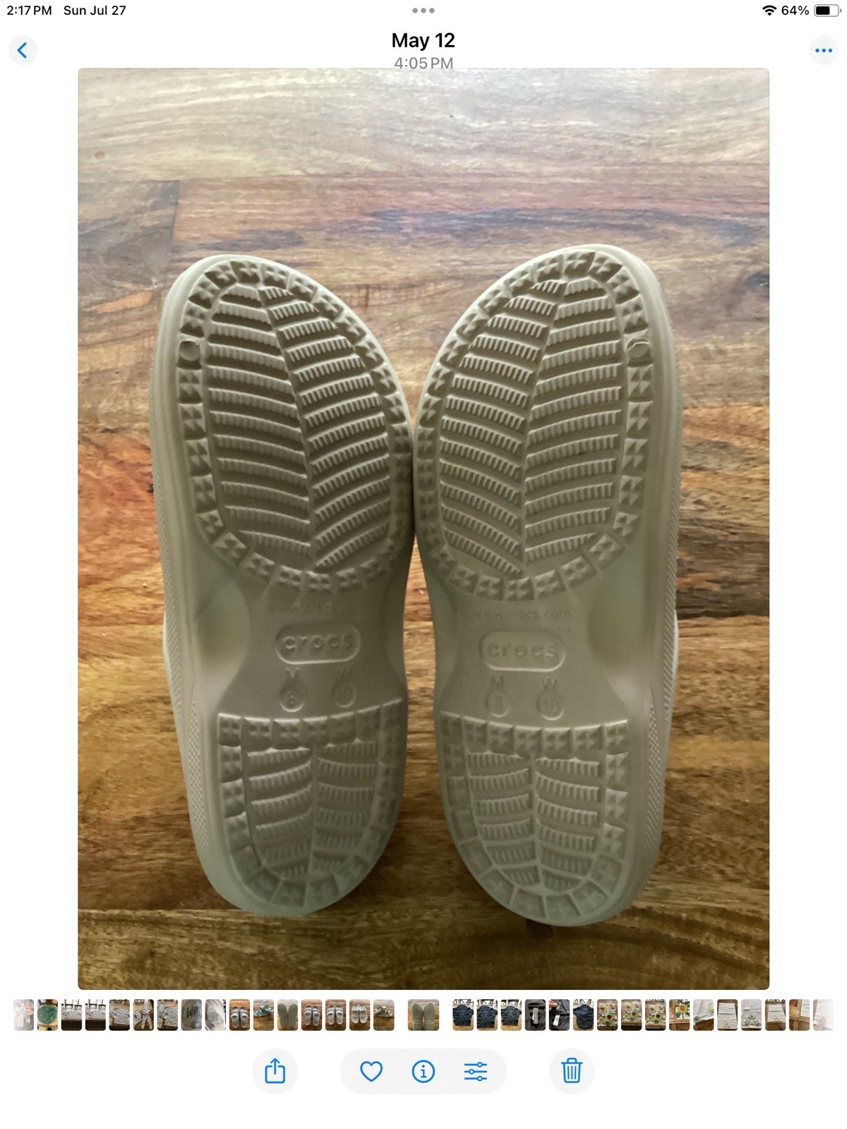 Crocs Classic Slides Sandals Sz 8 Men’s Or 10 Women’s