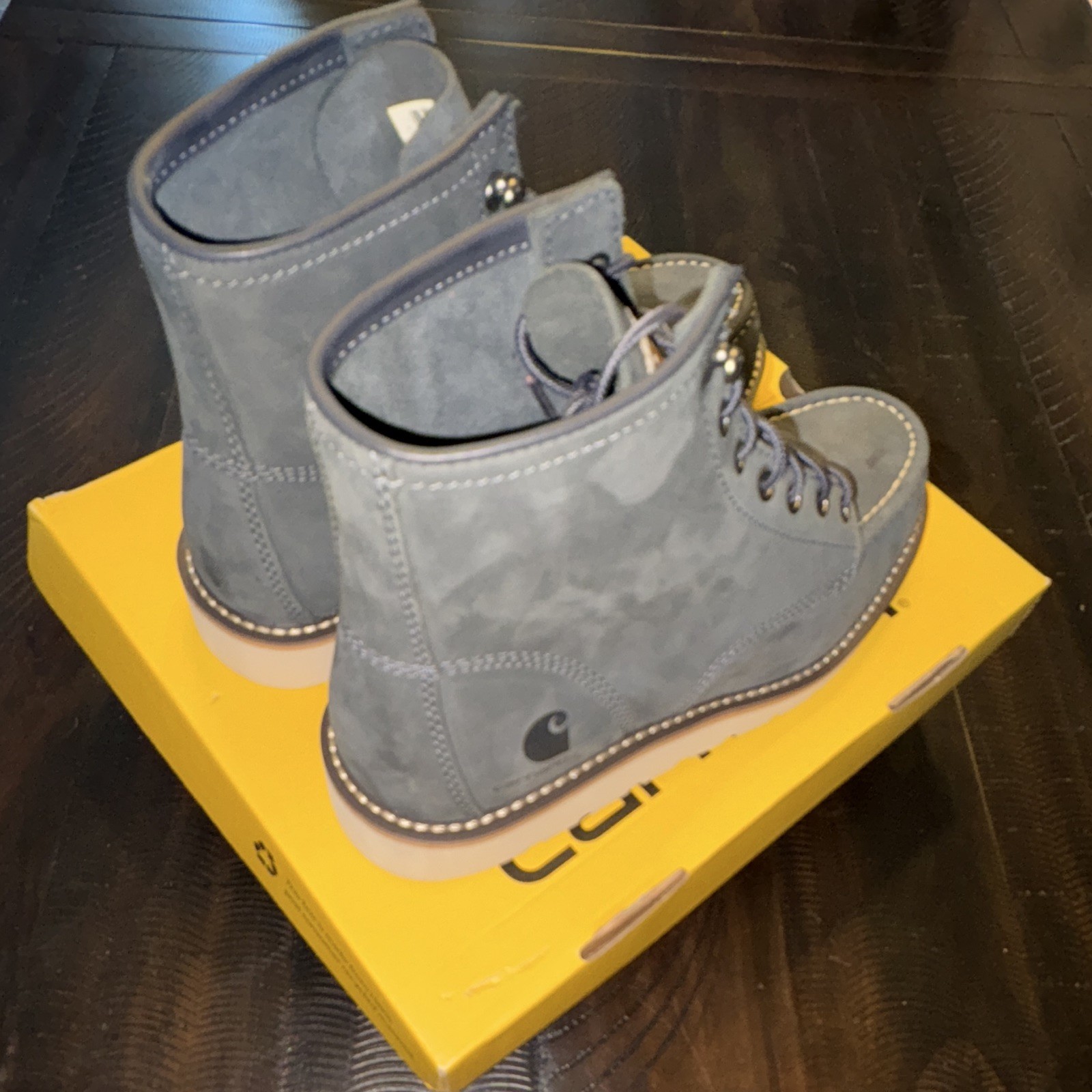 Carhartt Rugged Flex FW6027-W Women’s 6″ Moc Toe EH Boot Blue 8.5M