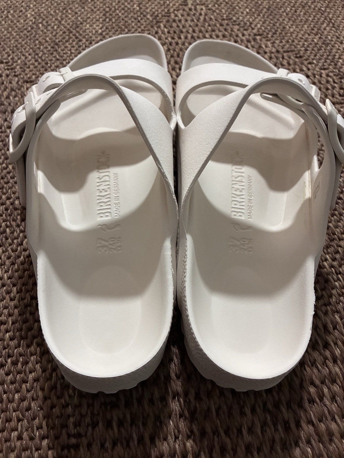 Birkenstock Arizona White EVA Slide Sandals Women’s EU 37 Narrow