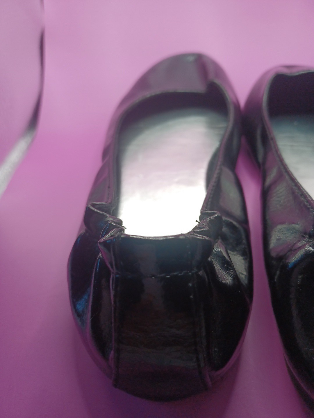SO Memory Foam Black Ballet Flats Womens Size 8 M