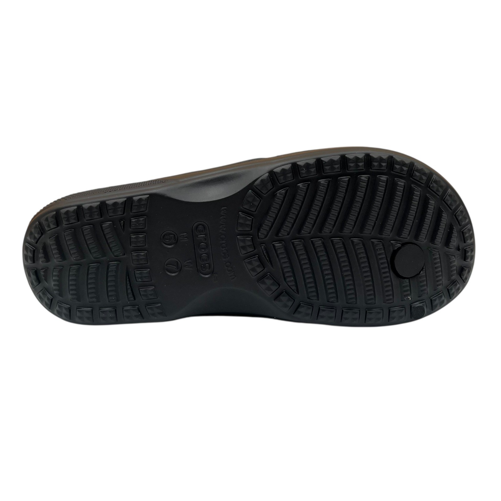 Crocs Baya II Womens Flip Flop Sandals Size 7 Black Lightweight Flexible Comfort
