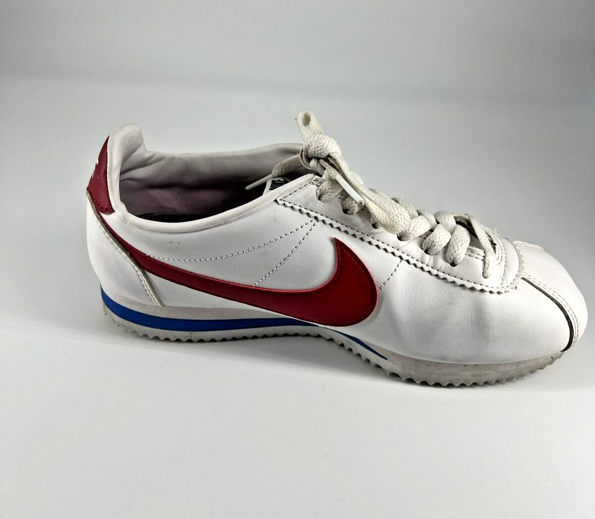 Nike Classic Cortez Swoosh Womens White Varsity Red Sz 7 Forest Gump 807471-103