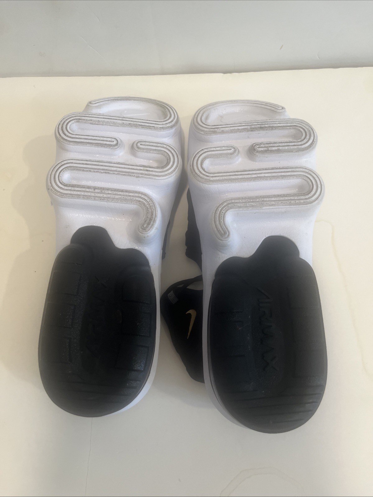 Nike Air Walk Platform Black And White Sandals Women’s Size 8