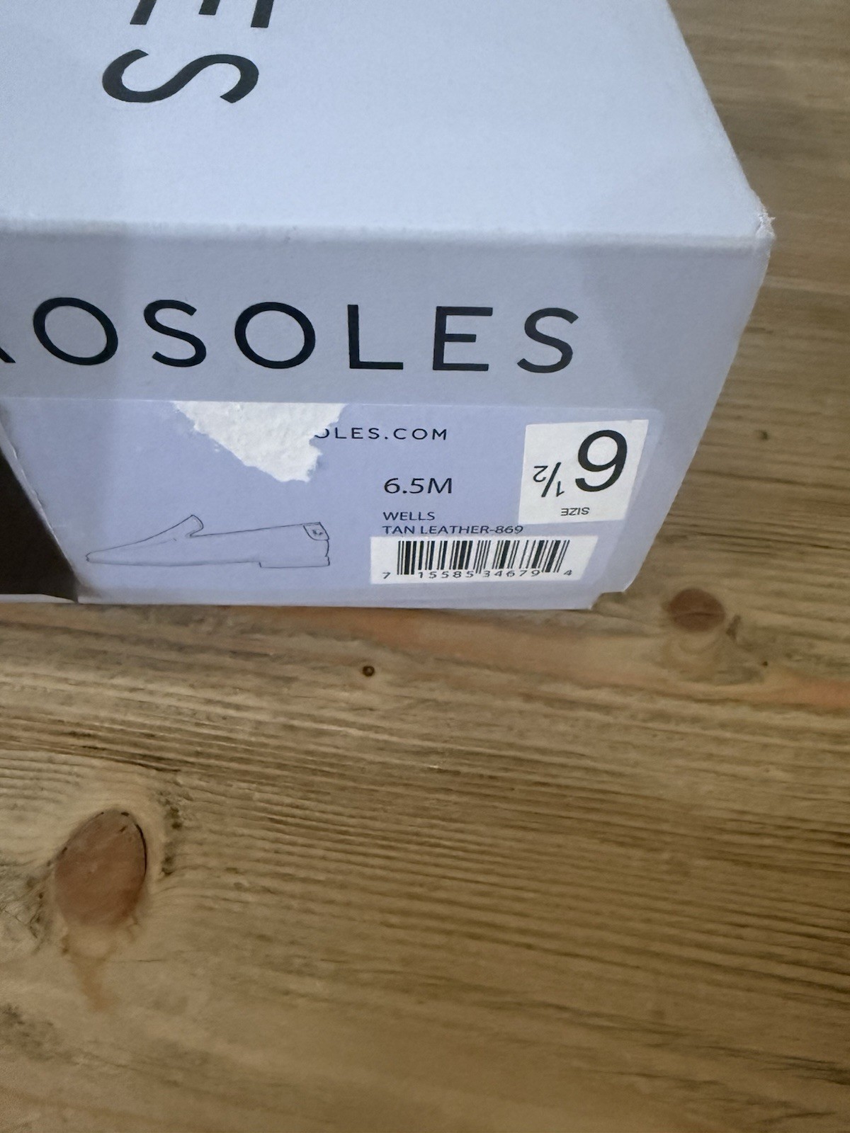 Aerosoles Wells Tan/Brown Leather Loafers, Size 6 1/2, New In Box, Retail $94