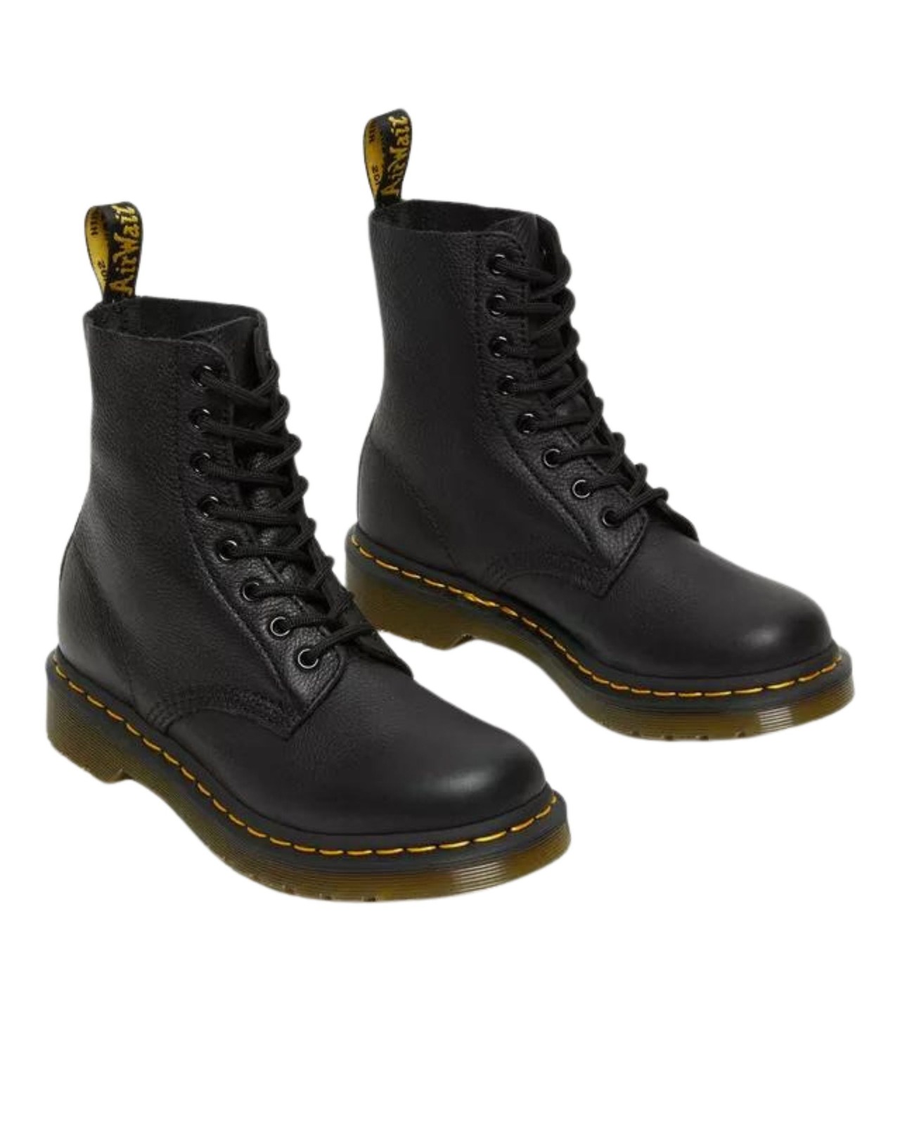 Dr. Martens 1460 Pascal Black Virginia Boots Women’s Black Leather Ankle Boots