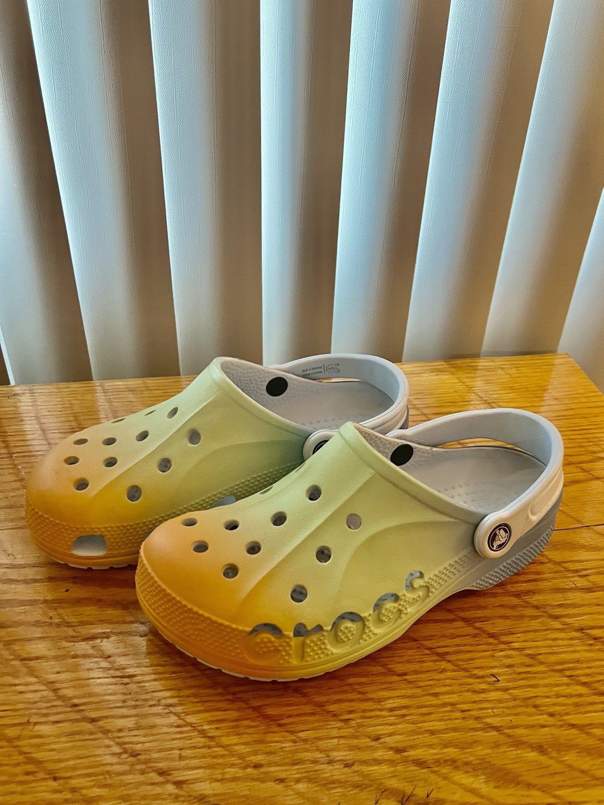 Crocs Adult Unisex Baya Orange Green Blue Slip On Clog Mule Sandals Sz M6 W8