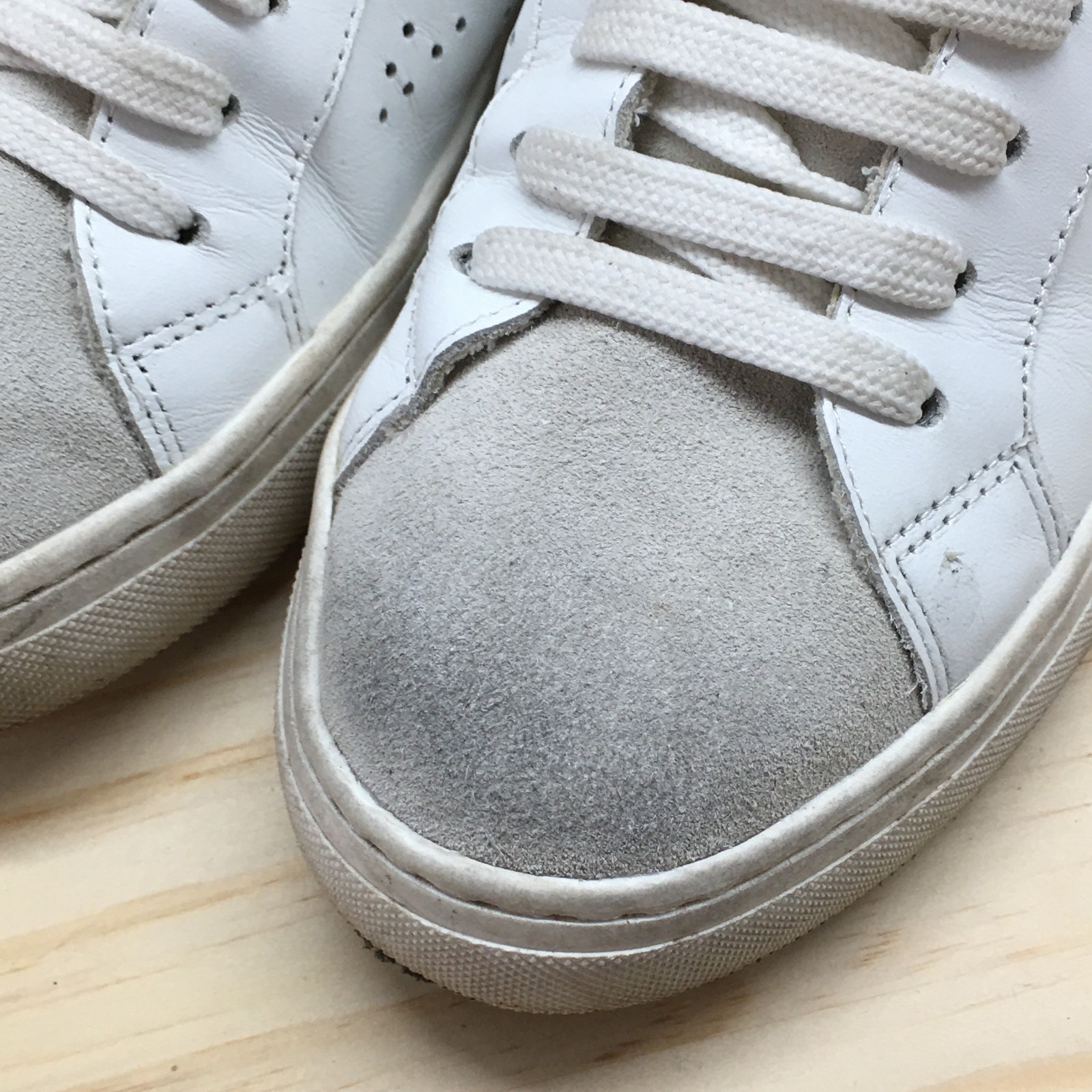 Steve Madden Sneaker Womens 8M White Rezume Round Toe Laced Up Casual Leather