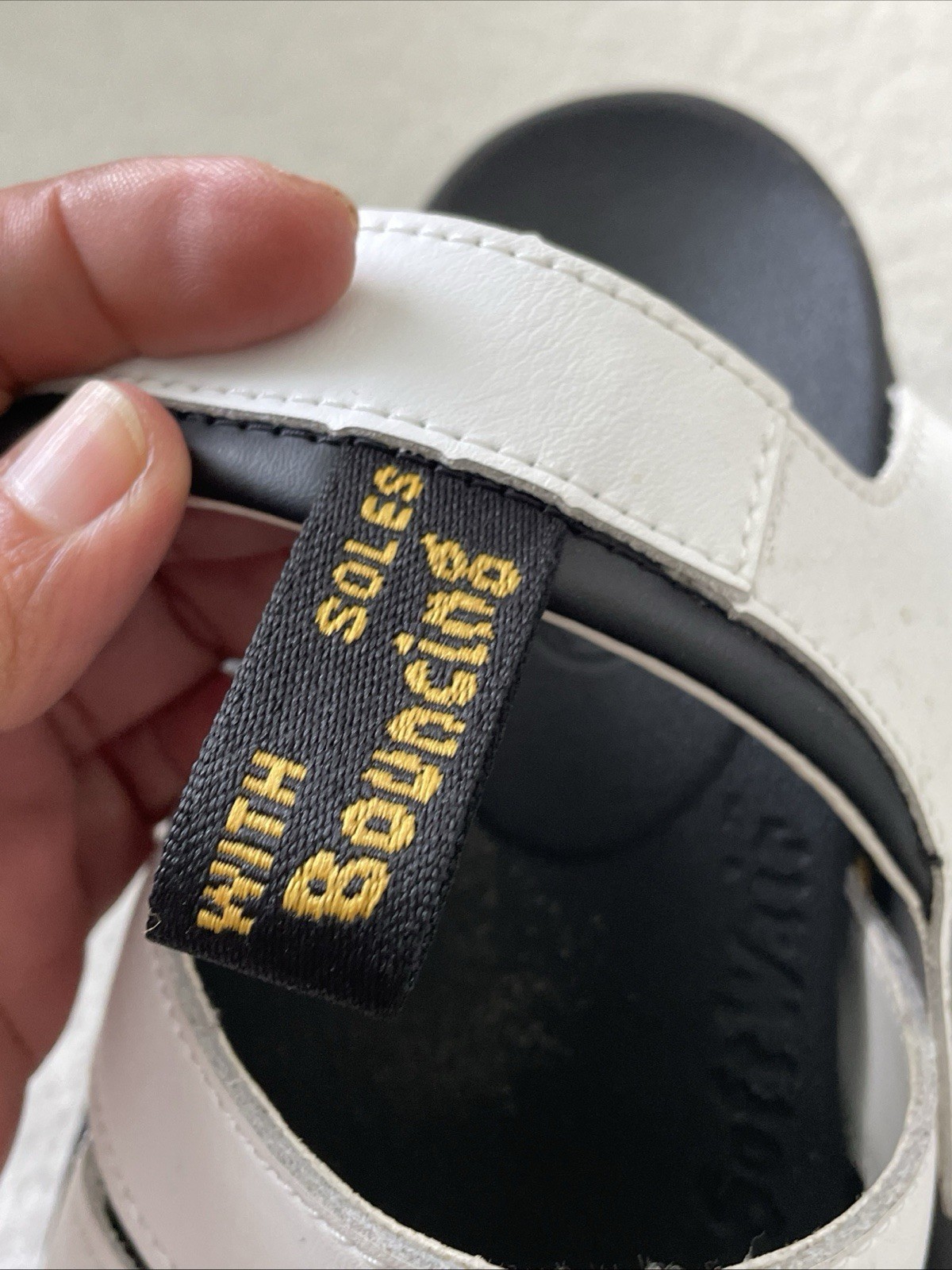 Dr Martens Blaire Quad White Hydro Leather Platform Sandals Strappy Women US 7