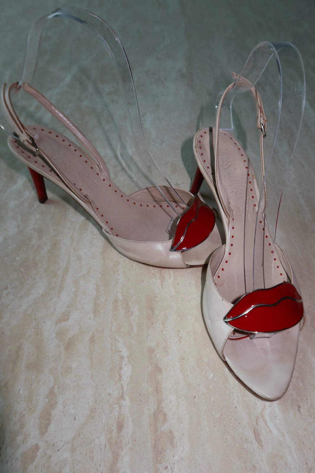 YSL by Tom Ford «Dali Lips» Slingback Heels – Spring/Summer 2003 Archive