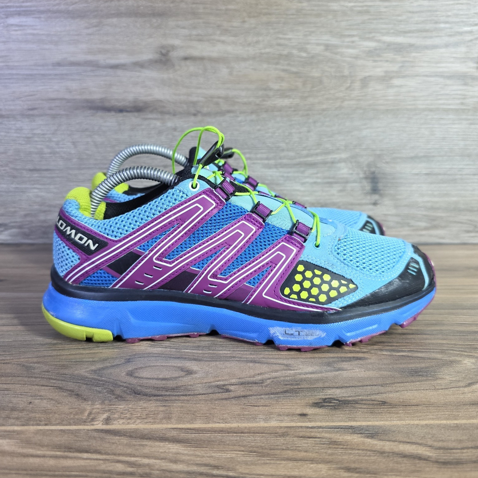 Salomon XR Mission 1 Trail Running Shoes Womens Size 8.5 Blue Purple Green
