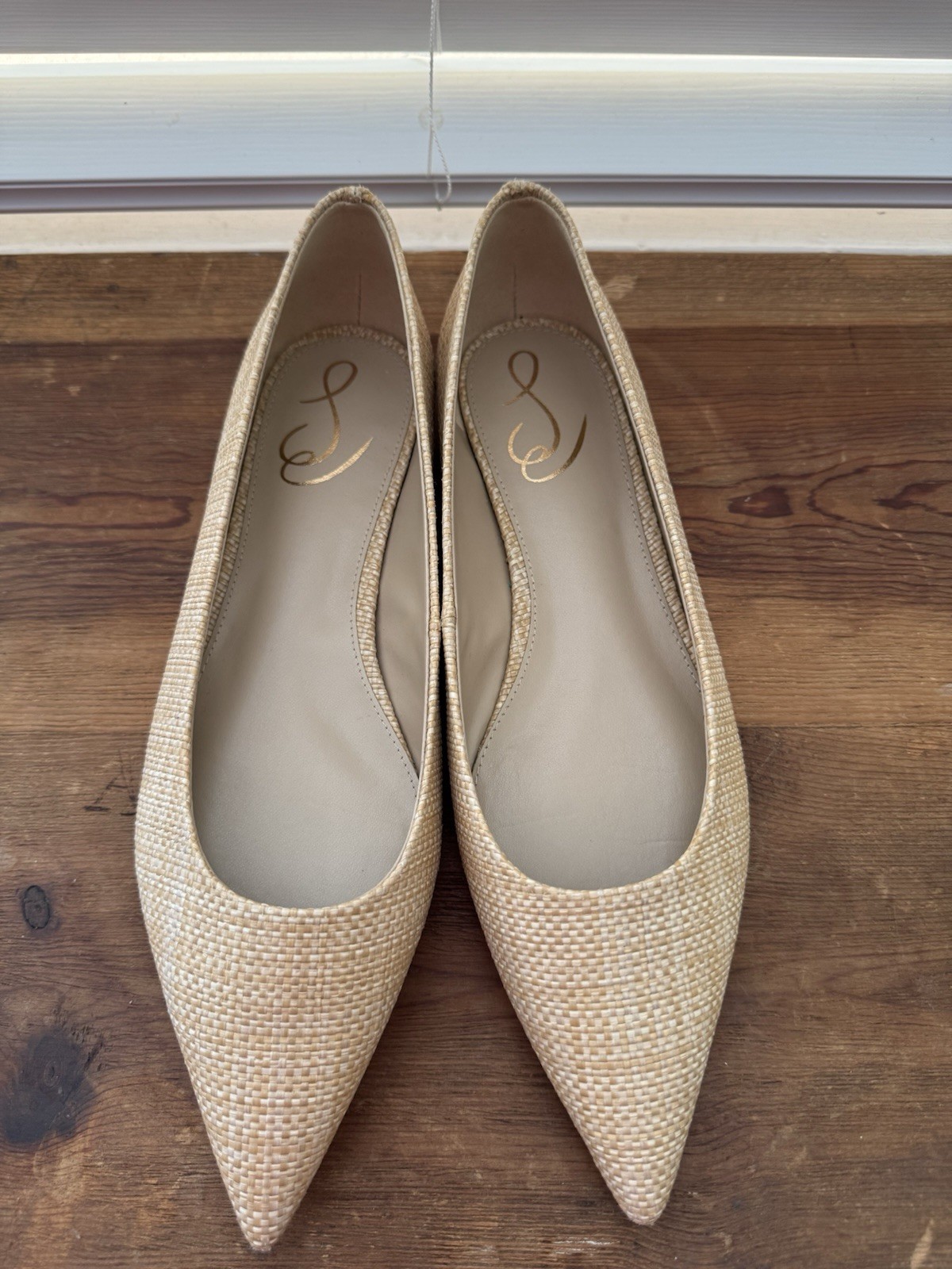 Sam Edelman Wanda Point Flat Sz 9.5 in Beechwood Weave – NWOB